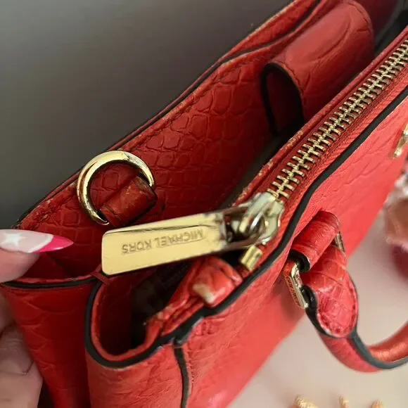 Michael-kors Women's Red and Orange Bag - Picture 7 of 8